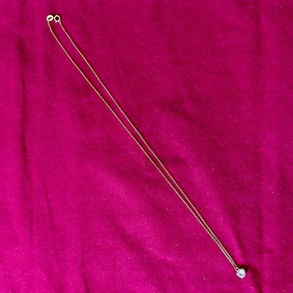 Genuine PANDORA ALE 925 Sterling Gold Plated Delicate Necklace Crystal, 18” - Picture 3 of 7